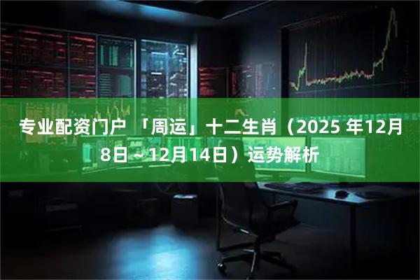 专业配资门户 「周运」十二生肖（2025 年12月8日～12月14日）运势解析